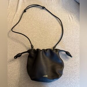 Loewe black Flamenco Mini Bag in Napa Leather